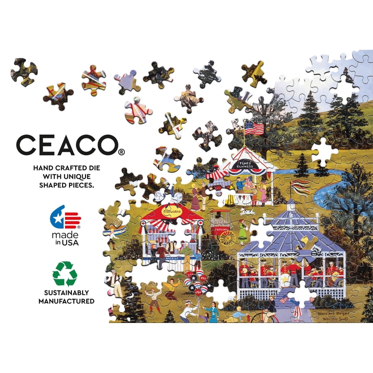 Ceaco, Jigsaw Puzzle, 1000 Piece Stars and Stripes, Independence