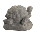 thumbnail image 1 of Urban Trends Collection 28362 Terracotta Hollow Turtle Figurine Facing Upright on Base Washed, Dark Gray - Small, 1 of 2