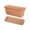 Brown With Tray(M), variant on Rectangular Planter Box Large Window Box Planter Outdoor Indoor Long Trough Planter For Vegetables Flowers Herbs Balcony Garden Patio Decor Wave Edge Modern Planter Box