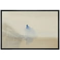thumbnail image 3 of PixonSign Framed Canvas Print Wall Art Pastel Watercolor Paint Stroke Landscape Nature Wilderness Illustrations Modern Art Decorative Minimal Rustic for Living Room, Bedroom, Office - 24"x36" Black, 3 of 5