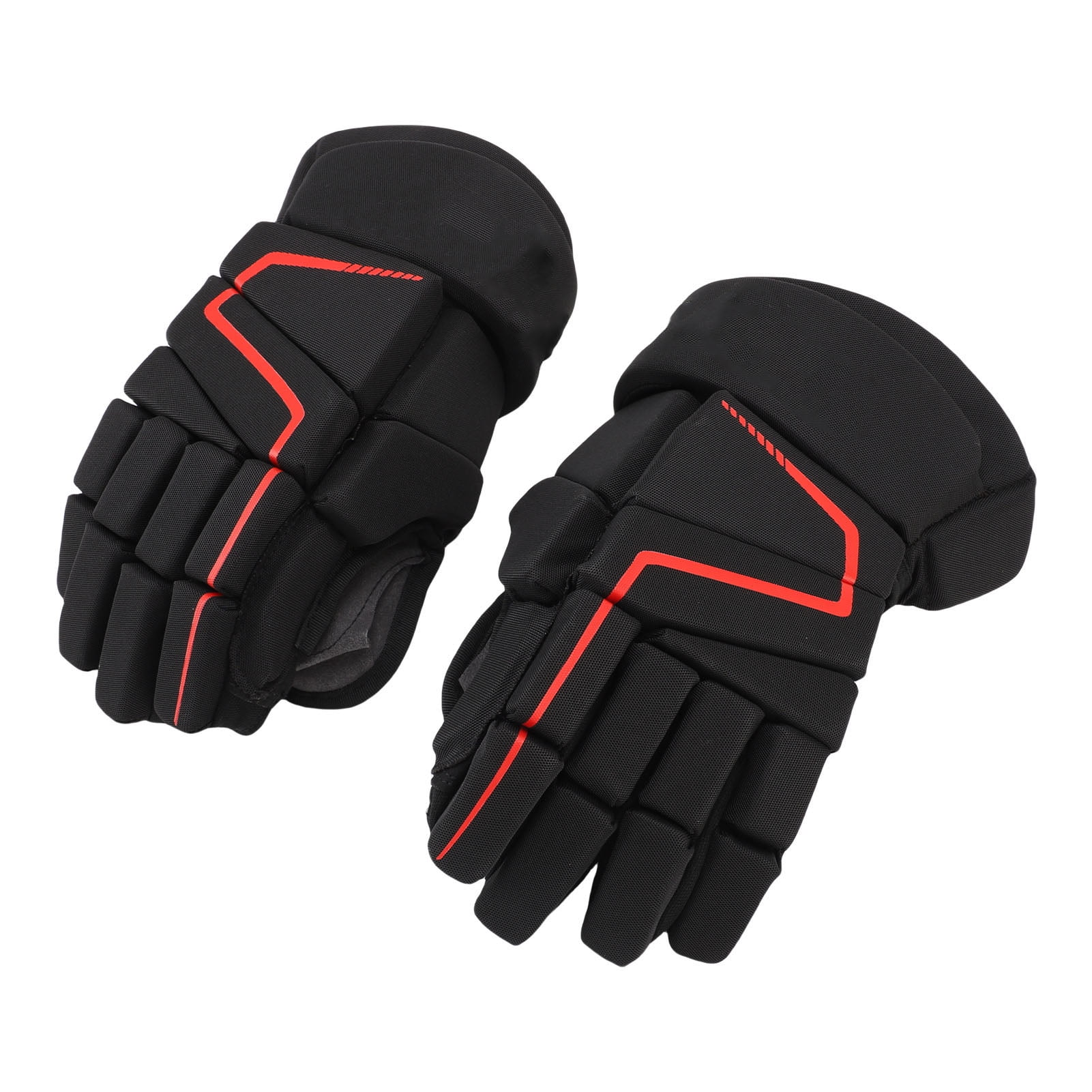 Luqeeg Paire De Gants De Hockey Sur Glace – Respirants Avec Protection Des Doigts – Nylon, EVA, Coque PE – Multi-sports