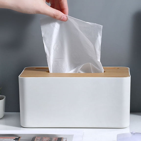 WHAMVOX Desktop Paper Holder Napkin Box Tissue Container Paper Box Tissue Storage Case