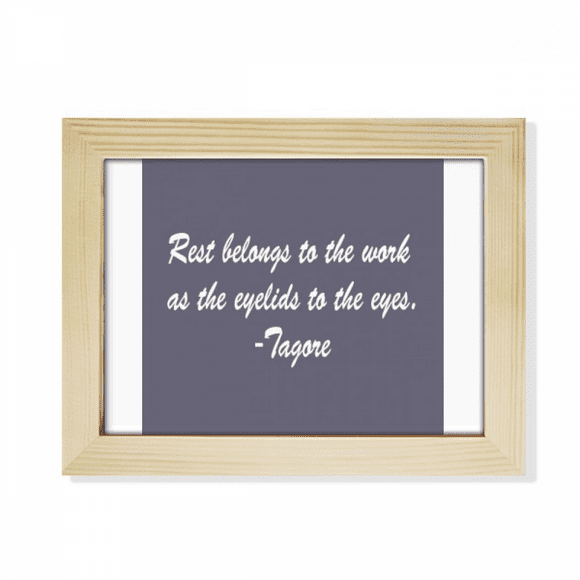 Qoutes Famous People Healing Rest Work Eyelid Eyes Desktop Photo Frame Picture Art Decoration Painting 6x8 inch