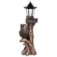 thumbnail image 1 of Ebros Forest Guardian Night Owl Welcome Sign Statue With Solar Powered Lantern, 1 of 5