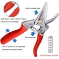 Apuakthei 8.6" Gardening Shears, Professional Bypass Pruner Hand Shears