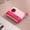 Pink, variant on Cute Camera-Shaped 3-in-1 Lint Remover For Pets And Clothes, 4.17 Inch Washable Reusable Sticky Roller With Flower Button Design, Perfect For Quick Cleanups At Home Yellow