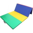 thumbnail image 3 of Gymnastics Mat 4'X10'X2 Folding Stretching Mat Fitness Home Workout Yoga Tumbling Pad, 3 of 9