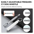 thumbnail image 5 of Dog Whistle, Dog Training Whistle with Lanyard, 2 Pcs Adjustable Ultrasonic Silent Dog Recall Whistles, Professional Dog Whistle to Stop Barking Neighbors Dog (Black and White), 5 of 7