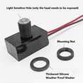 thumbnail image 3 of Sensor De Luz De Fotocélula, Fácil Instalación Elegante Interruptor De Control De Luz Fotoeléctrico Multifuncional Resistente A La Intemperie IP65 Fácil De Usar Para Entrada, 3 of 7