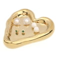 thumbnail image 4 of Unique Bargains Ceramic Jewelry Tray Decorative Trinket Dish Organizing Jewelry Boxes Gold, 4 of 7