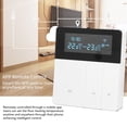 thumbnail image 2 of NFTIGB 16A Smart Thermostat with Color LCD Display, Programmable Wi-Fi Electric Heating Temperature Controller for Home Office Shopping Mall, 90V-240V White (3.4 inches / 8.6 cm), 2 of 9