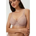 thumbnail image 3 of DELIMIRA Women's Plus Size Full Coverage Underwire Unlined Minimizer Lace Bra, 3 of 5