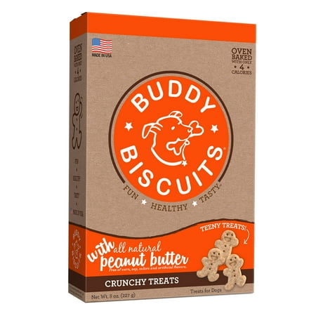 Cloud Star Itty Bitty Buddy Biscuits Oven-Baked Peanut Butter Dog Treats, 8 Oz