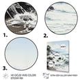 thumbnail image 3 of Designart "Beach Photo Mountain II" Nautical & Beach Floater Framed Canvas Print, 3 of 7