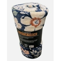 The Ultimate Faux Fur Throw Blanket, Reversible Plush, 60 x 70 Inches, Soft Cozy Polyester