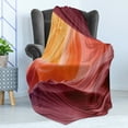 thumbnail image 4 of Landscape Soft Flannel Fleece Throw Blanket, Lower Antelope Canyon Deep Ravine Between the Cliffs Carved Erosive Art Print, Cozy Plush for Indoor and Outdoor Use, 60" x 80", Purple Tan, by Ambesonne, 4 of 5