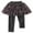 Gray, variant on Kogui Leggings for Girls Girls School Uniform Pants Kids Clothes Ruffle Tutu Leggings with Skirt Size 9-10 (Black,9-10 Years)