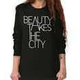 thumbnail image 5 of Beauty Takes City Sophisticated Women's Long Sleeve T Shirt Brisco Brands S, 5 of 6