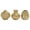 Gold Ceramic Vase Solid Bud S/3 6"W, 6"H, variant on CosmoLiving by Cosmopolitan 5"W, 8"H White Ceramic Vase with Varying Patterns, Set of 3