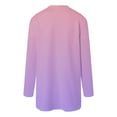 thumbnail image 5 of idosla Long Cardigans for Women Open Front Lightweight Tie Dye Trendy Cardigans Long Sleeve Button Up Cardigan with Pocket (Light Purple, XXL), 5 of 8