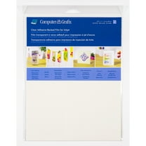Grafix 8.5" x 11" Clear Adhesive Inkjet Film