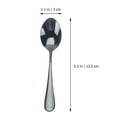 thumbnail image 5 of OFFIGAM 8Pcs Stainless Steel Teaspoons Set Black Spoons and Forks Fine Polishing Home Use, 5 of 8