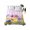 Light Purple Bright Red Lemon Yellow, variant on Purple Plaid Tulip Flat Sheets Only California King Size, Soft Breathable Bed Top Sheets for Mattress, Spring Floral Watercolor Botanical Bedding Flat Sheets for Home Hotel Bedroom Bed Protection