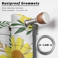thumbnail image 2 of Outdoor Curtains for Patio Waterproof, Yellow Daisy Outdoor Privacy Panels Grommet, Farmhouse Country Flower Leaf Plant Wood Grain Blackout Outside Curtains for Porch/Cabana 54"x108", 2 Panels, 2 of 8