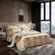 thumbnail image 2 of Juego de cama de lujo en seda dorada, 2 of 10
