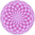 thumbnail image 1 of Ahgly Company Machine Washable Indoor Round Transitional Blossom Pink Area Rugs, 8' Round, 1 of 7