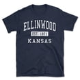 thumbnail image 1 of Ellinwood Kansas Classic Established Men's Cotton T-Shirt, 1 of 1