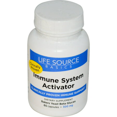Life Source Basics  WGP Beta Glucan   Immune System Activator  500 mg  60