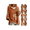 Camel, variant on Patchwork Hoodie For Women Loose Short Sleeve Patchwork Pullover Top Trendy Drawstring Sweatshirt for Summer Weekend Lounging,Light Brown (S)