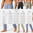 thumbnail image 2 of cocolona Mens Summer Casual Athletic Pants Elastic Waist Straight Wide Leg Workout Running Pants with Pockets, 2 of 4