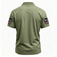 thumbnail image 5 of Men's 911 Memorial Never Forget American Flag Honor Faith Hope Polo Shirt, 5 of 5