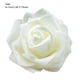 thumbnail image 5 of Cateissary Paquete de 50 flores artificiales PE espuma simulación rosas arreglo falso decoraciones boda compromiso crema Blanco JJ18310-07, 5 of 6