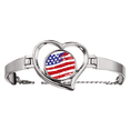 thumbnail image 1 of Pulsera Unbranded en forma de corazón bandera de barras y estrellas, 1 of 3