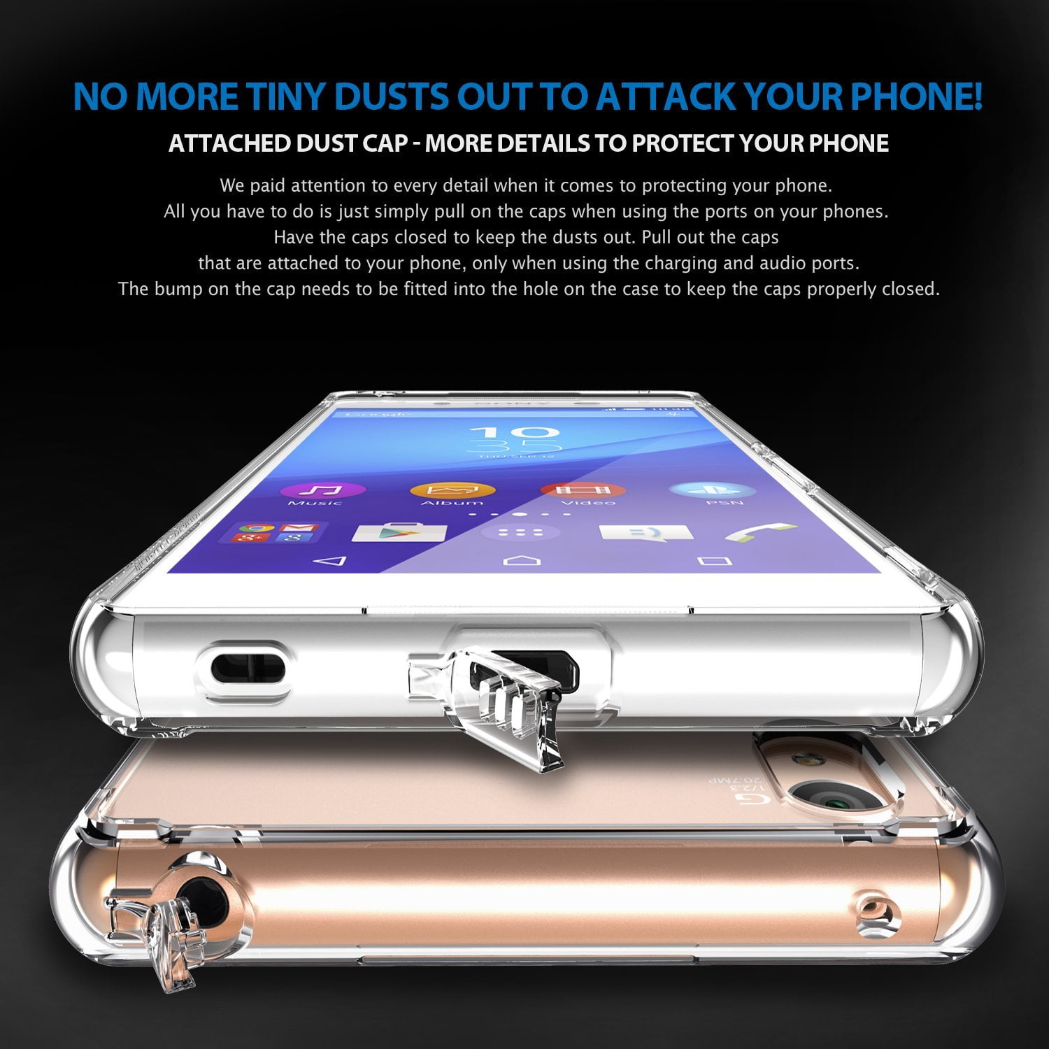 Ringke Case Compatible Sony Xperia Z3 Plus, PC Back TPU Bumper Drop Protection Phone Cover - Clear - Walmart.com