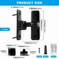 thumbnail image 2 of 3-Pack Heavy Duty Barn Door Locks 90/180 Degree Adjustable - Solid Zinc Alloy Sliding Door Latches for Bedroom, Cabinet - Black (147/150), 2 of 7