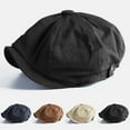 thumbnail image 4 of MESSUEN Fashion Hat Beret Men Newsboy Hats for Men Mens Newsboy Cap Newsboy Cap Newsboy Caps for Men Berets for Men Black One Size, 4 of 9