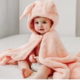 thumbnail image 1 of Toalla De Baño para Bebe, 125 * 80 cm Toalla para Bebe con Capucha Ultra Absorbente Suave Y Cómoda, Toalla Unisex De Algodón para Niño, Niña (Conejo) Regalos para el Día del Niño, 1 of 7