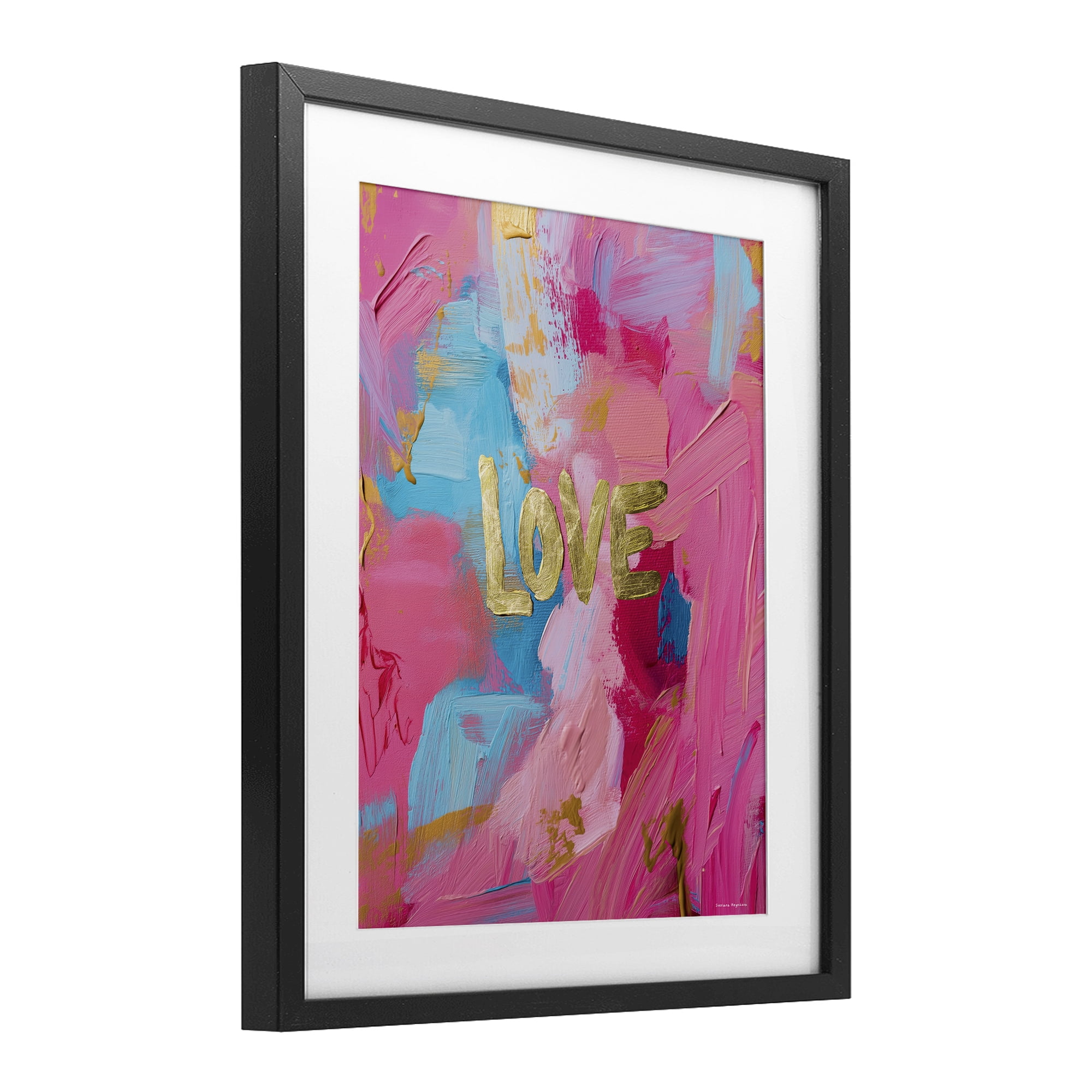 Stupell Industries Glam Love In Motion Black Framed Print Under Glass, design by Svetlana Aleynikova