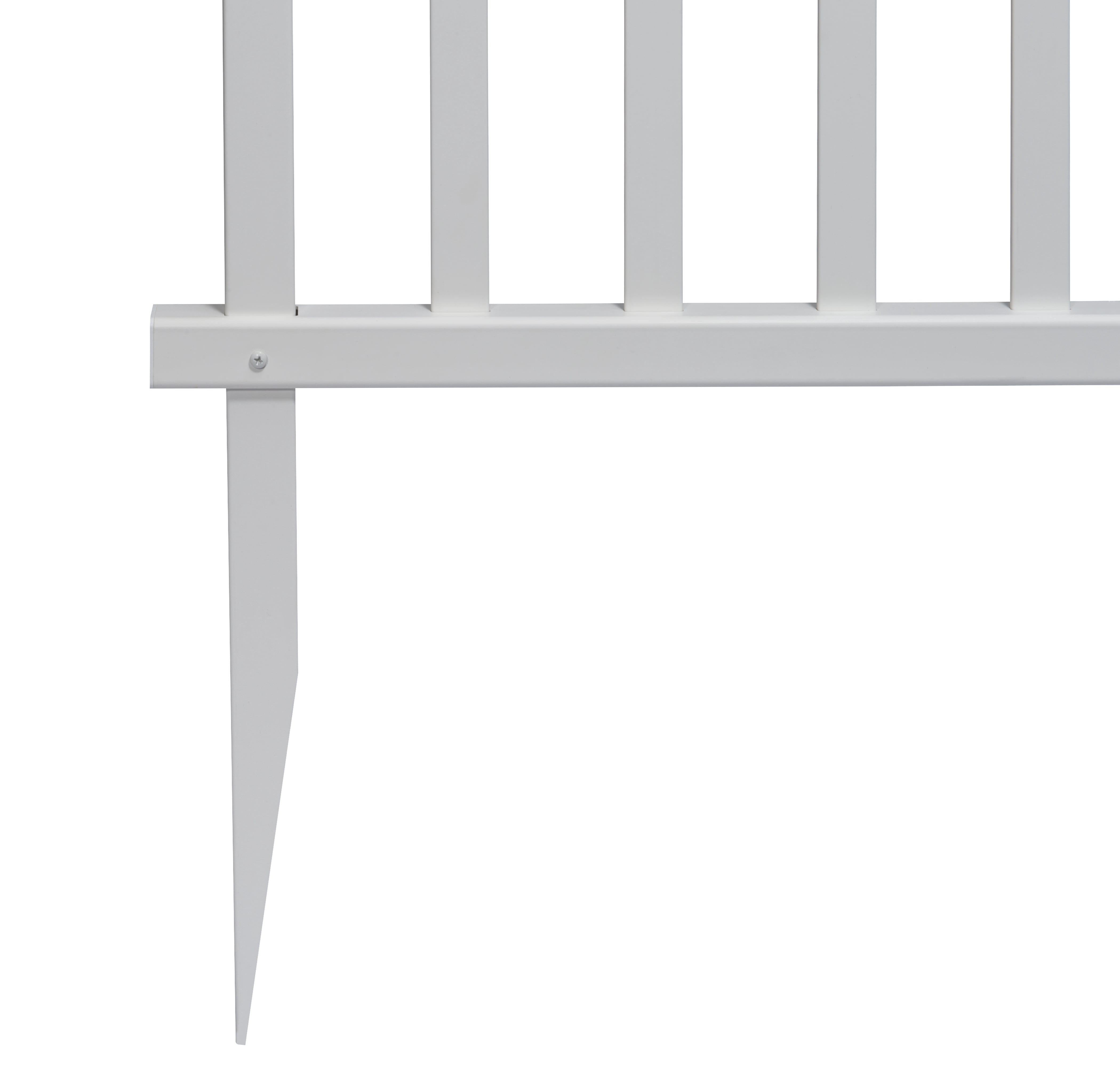 2.5ft H x 3.5ft W (2 Panels) No Dig Zippity Washington Fence Kit, White Vinyl Picket Fence Panels, Easy DIY Decorative Fencing for Yard, Patio, or Deck, Temporary Outdoor Border for Garden, ZP19048