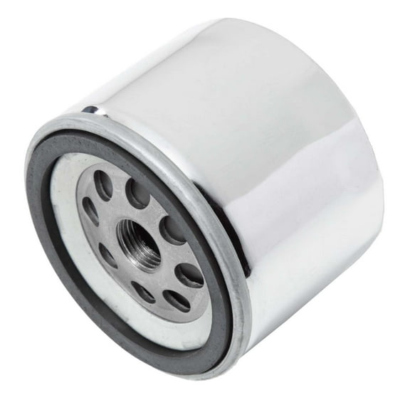 Factory Spec, 32-9125, Chrome Oil Filter for Harley-Davidson Replaces OEM# 63782-80 & 63810-80A