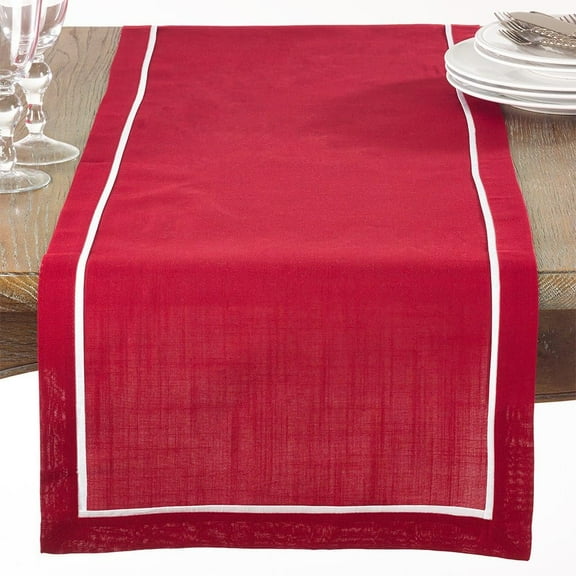 Fennco Styles Chancy Classic Pleated Table Runner - One Piece - 16"x70" Rectangular