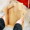 thumbnail image 4 of Stylish Coin Bank House Shape Money Storage Bank Wood Transparent Coin Holder For Kids, 4 of 5