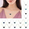 thumbnail image 3 of Collier Pendentif Femme Mode Diamant Forme Breloque Collier Clavicule Collier, 3 of 8