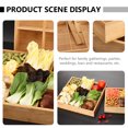 thumbnail image 3 of Dried Fruit Box Square Multifunction Food Plate Snack Tray for Candy Fruits Nuts, 3 of 8