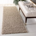 thumbnail image 4 of SAFAVIEH Lavena Solid Plush Shag Area Rug, Beige, 6'7" x 6'7" Round, 4 of 8