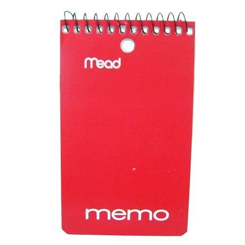 Mead 3"x 5" SpiralBound, 60Sheet Memo Book (Pack of 12). Walmart